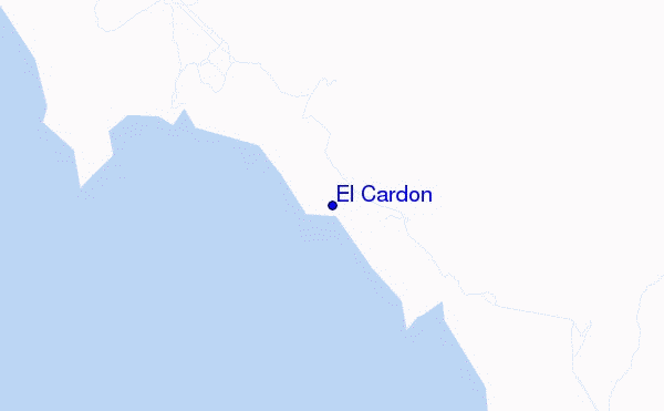 mapa de localização de El Cardon