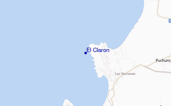 mapa de localização de El Claron