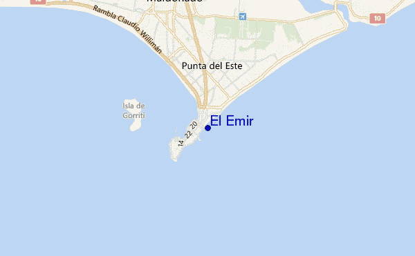 mapa de localização de El Emir