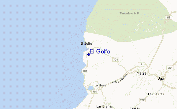 mapa de localização de El Golfo