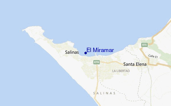 mapa de localização de El Miramar