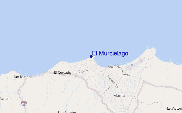 mapa de localização de El Murcielago