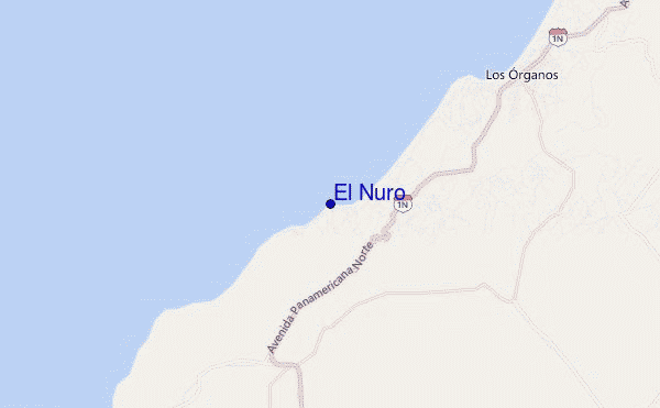 mapa de localização de El Ñuro