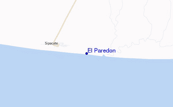 mapa de localização de El Paredon