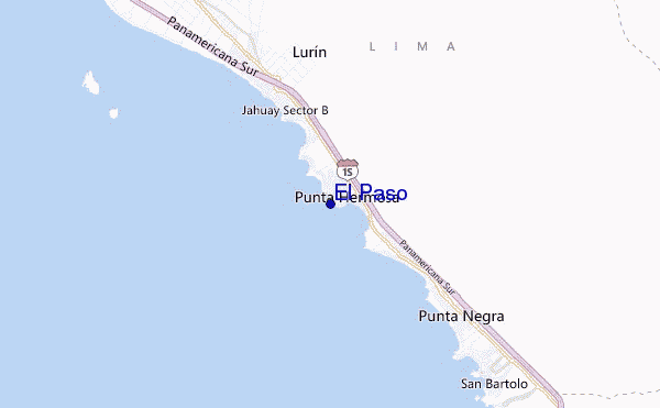 mapa de localização de El Paso