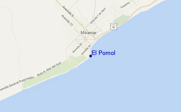 mapa de localização de El Pomol