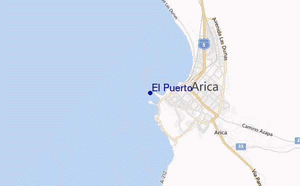 mapa de localização de El Puerto
