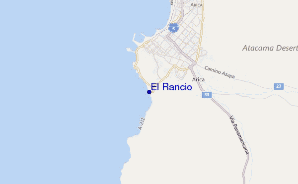 mapa de localização de El Rancio