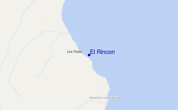 mapa de localização de El Rincon