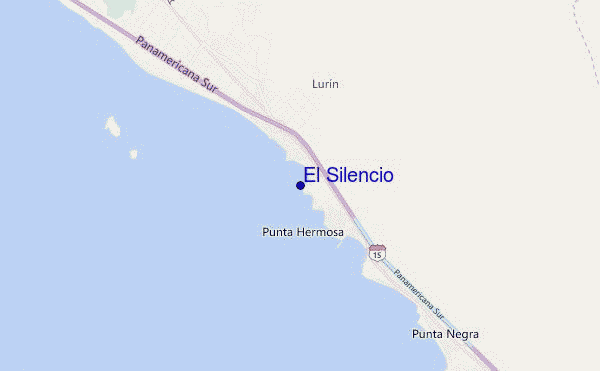 mapa de localização de El Silencio