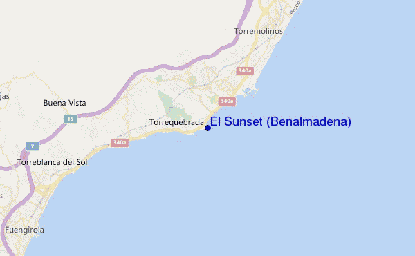 mapa de localização de El Sunset (Benalmádena)