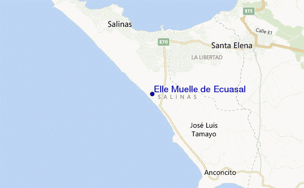 mapa de localização de Elle Muelle de Ecuasal
