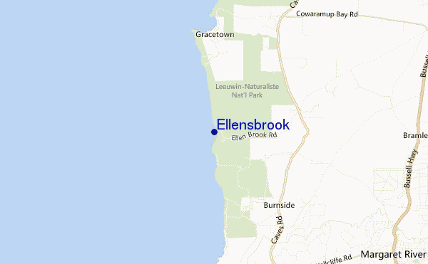 mapa de localização de Ellensbrook