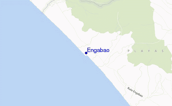 mapa de localização de Engabao
