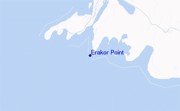 mapa de localização de Erakor Point