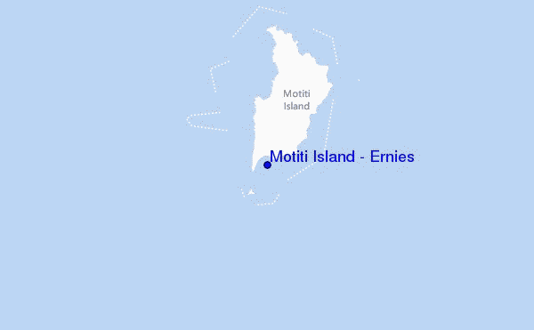 mapa de localização de Motiti Island - Ernies