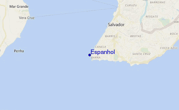 mapa de localização de Espanhol