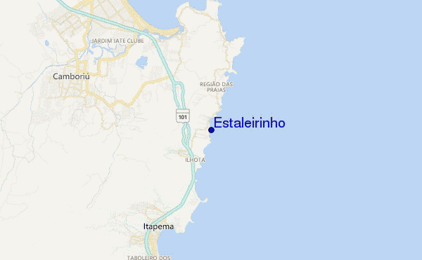mapa de localização de Estaleirinho
