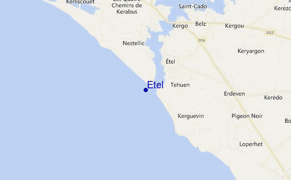 mapa de localização de Etel