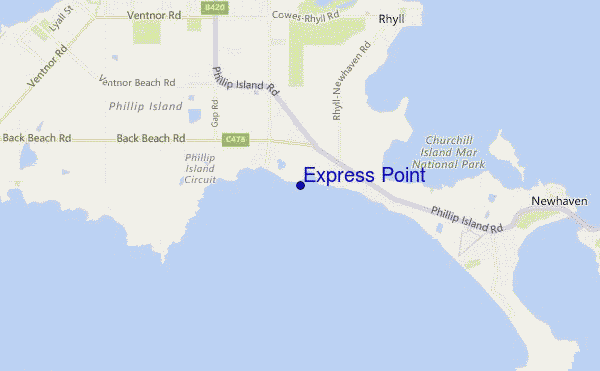 mapa de localização de Express Point