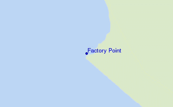 mapa de localização de Factory Point