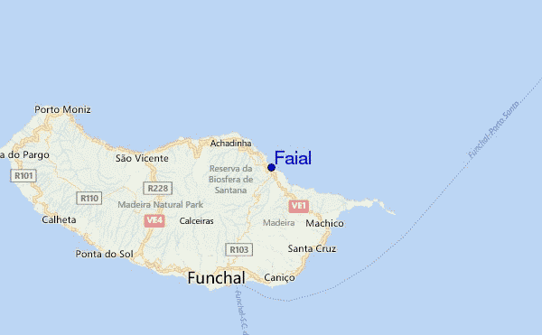 Faial Location Map