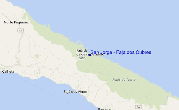 mapa de localização de San Jorge - Faja dos Cubres
