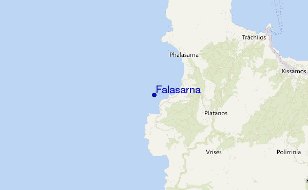 mapa de localização de Falasarna