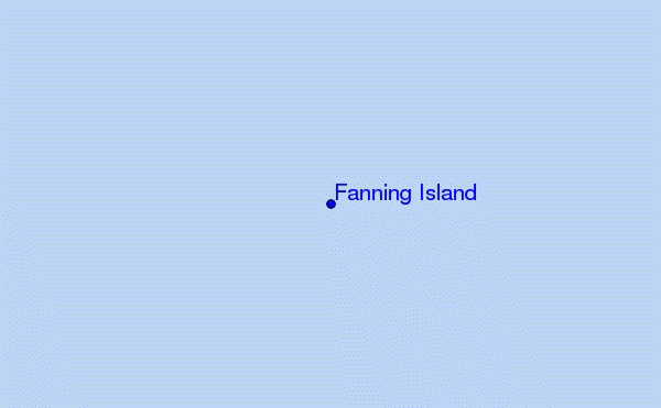 mapa de localização de English Channel Left (Fanning Island)