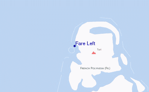 mapa de localização de Fare Left