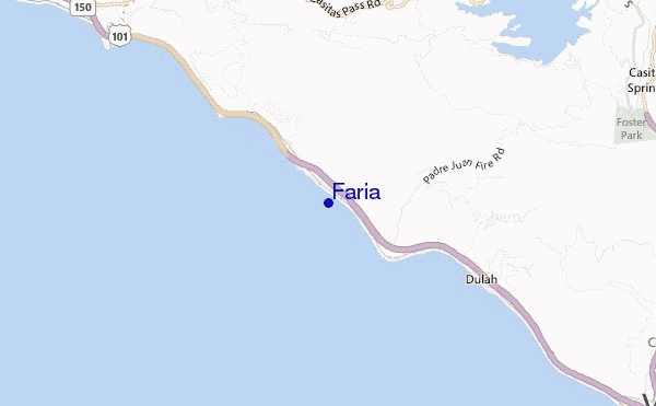 mapa de localização de Faria