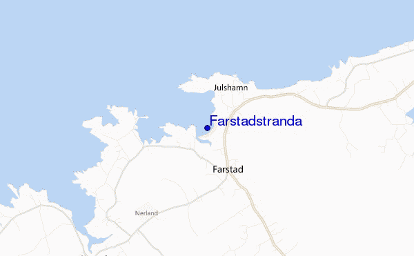 mapa de localização de Farstadstranda
