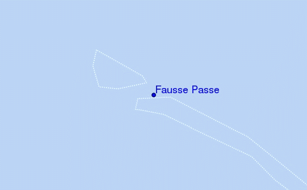 mapa de localização de Fausse Passe