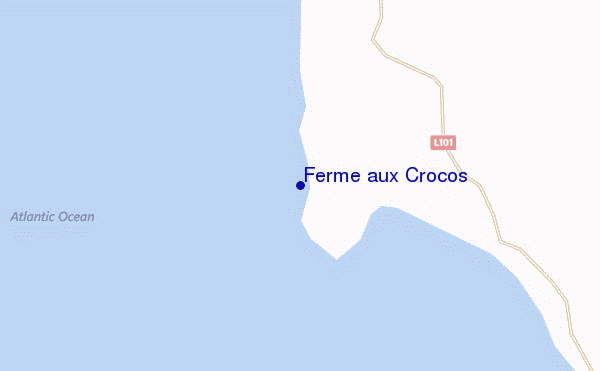 mapa de localização de Ferme aux Crocos
