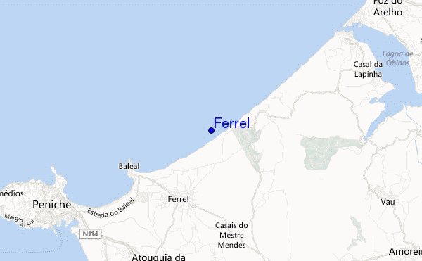 mapa de localização de Ferrel