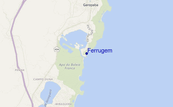 mapa de localização de Ferrugem