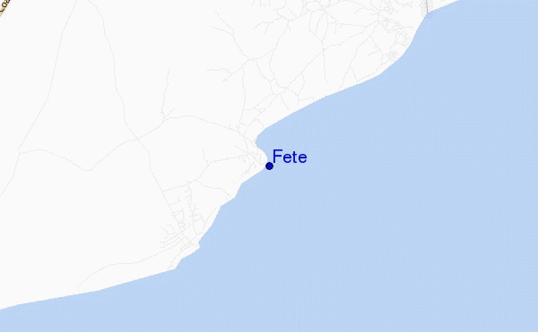 mapa de localização de Fete