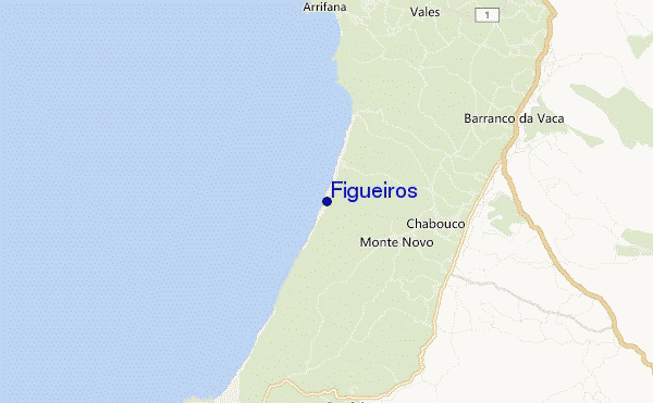 mapa de localização de Figueiros