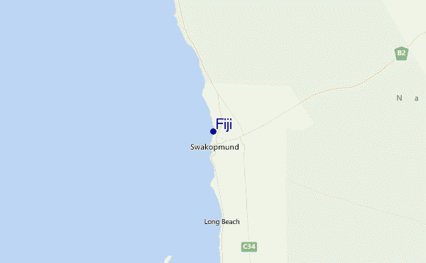 Fiji Location Map