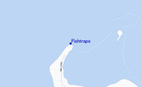 mapa de localização de Fishtraps