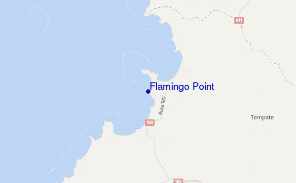 mapa de localização de Flamingo Point