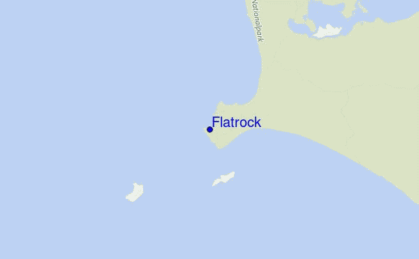 mapa de localização de Flatrock