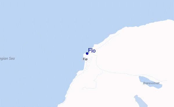 mapa de localização de Flo