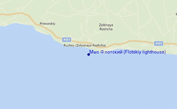 mapa de localização de Мыс Флотский (Flotskiy lighthouse)