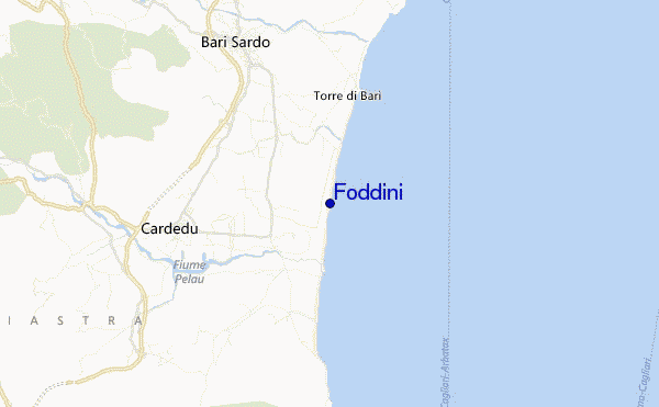 mapa de localização de Foddini