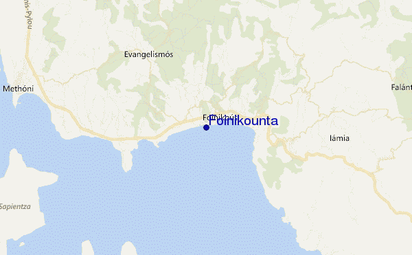 mapa de localização de Foinikounta