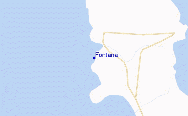 mapa de localização de Fontana
