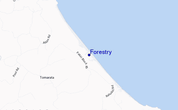 mapa de localização de Forestry