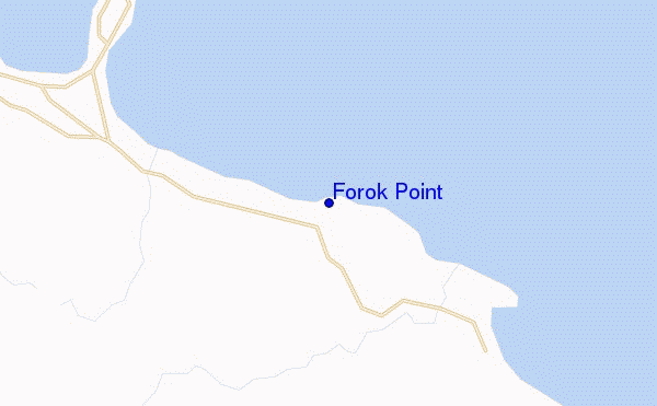 mapa de localização de Forok Point