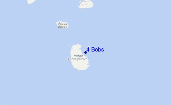 mapa de localização de 4 Bobs